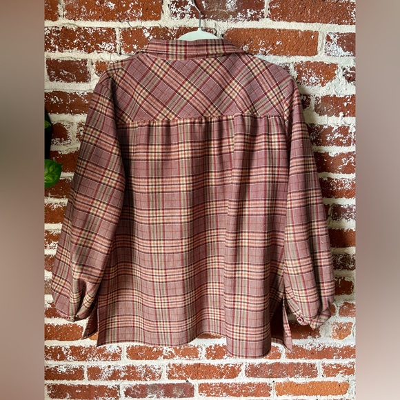 70s Vintage Marty Gutmacker Red Plaid Shacket - Picture 6 of 6